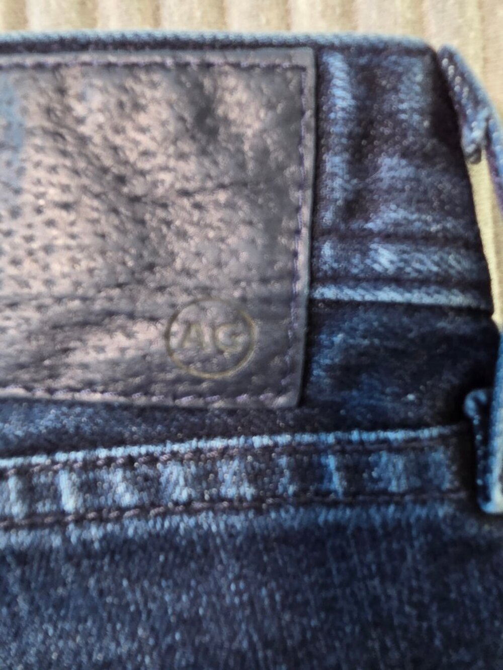 AG Adriano Goldschmied Matchbox Slim Straight Jeans Men's 34x30 Dark Wash USA Ma - Picture 5 of 11
